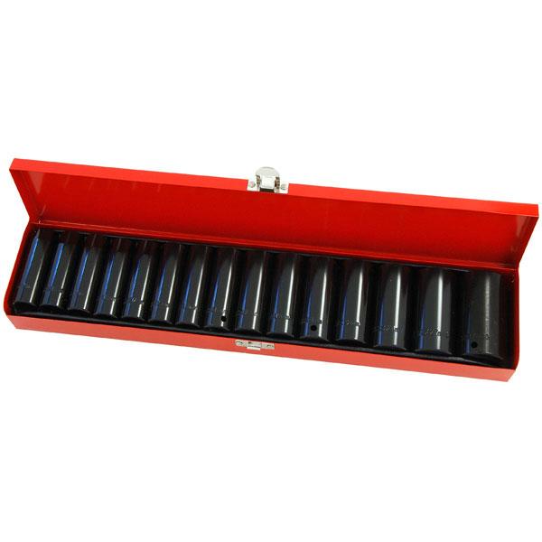 Socket Set - 15pc 1/2in.dr 10 - 30mm Deep Impact - CT1039