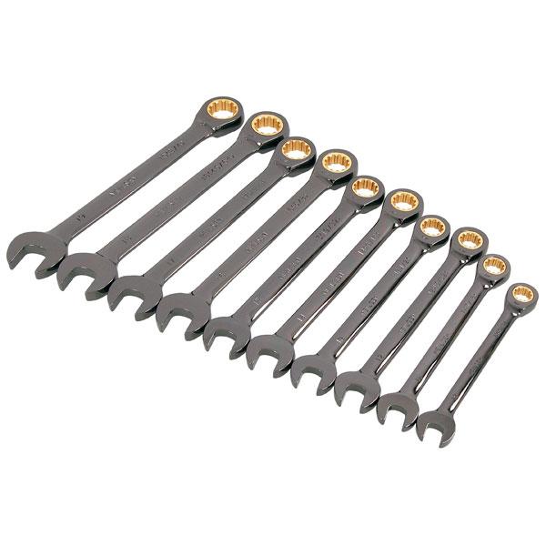 Metric/sae Size Ratchet Combination Wrench 10piece Set -CT4045