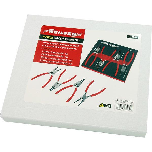 Circlip Pliers - 4 Piece Set Size 9 - CT0981